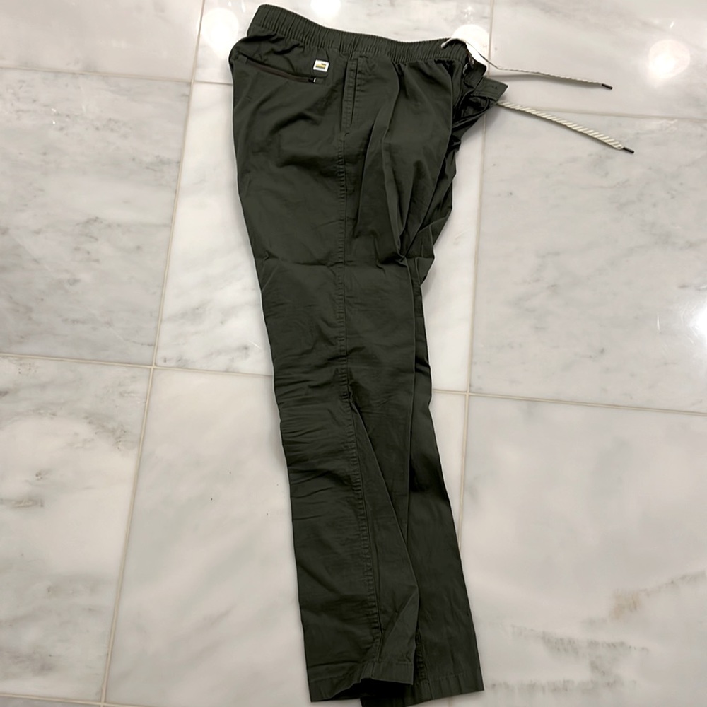 Vuori rip stop pant.  Oregano which really is a fancy way of saying green